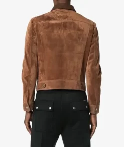Men’s Bouzo Western Trucker Leather Jacket