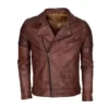 Men’s Brando Biker Motorcycle Vintage Distressed Winter Top Leather Jacket