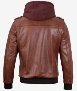 Mens Brown Bomber Premium Leather Jacket