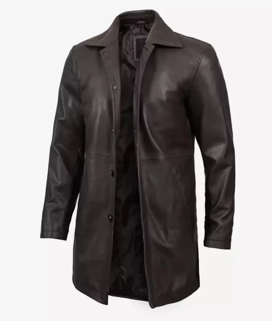 Men's Brown Premium Vintage Full Genuine Leather Coat