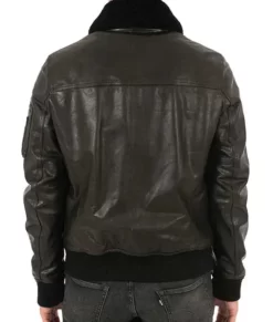 Men’s Burito Brown Aviator Real Leather Jacket