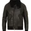 Men’s Burito Brown Aviator Genuine Leather Jacket