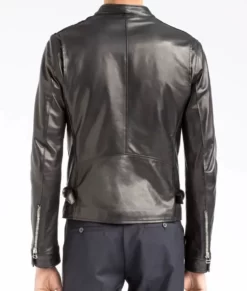 Men’s Burrito Black Café Racer Real Leather Jacket