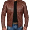 Men’s Chocolate Brown Real Leather Jacket