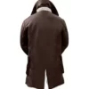Men's Dark Brown Bane Sherpa Real Leather coats