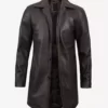 Men's Dark Brown Premium Vintage Genuine Leather Coat