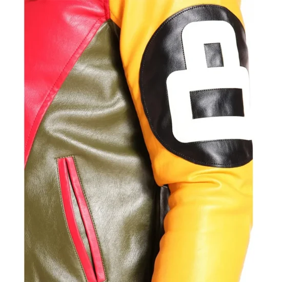 Men’s Eight Ball Robert Phillipe Multi Color Fur Hooded Leather Jacket
