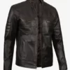 Ruboff Black Leather Jacket