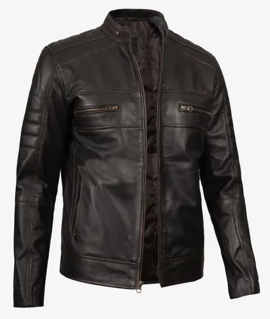 Ruboff Black Leather Jacket