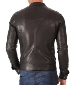 Men’s Grande Slim Café Racer Leather Jacket