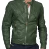 Men’s Green Leather Jacket