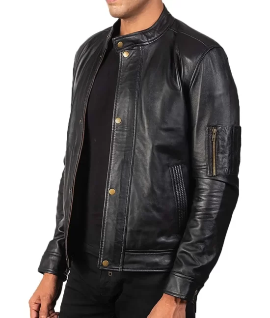 Men’s Hank Café Racer Top Leather Jacket