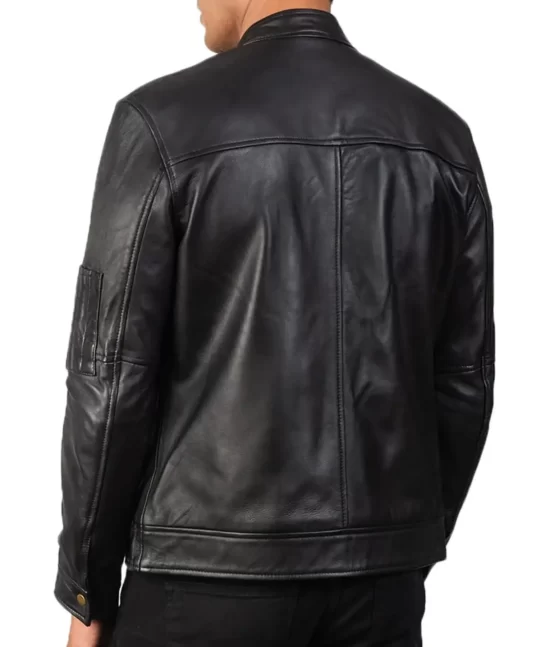Men’s Hank Café Racer Real Leather Jacket