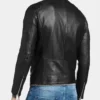 Men’s Jayzee Quilted Shoulders Real Leather Jacket