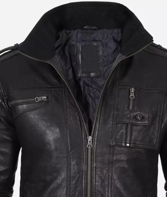 Men's Limited Edition Cafe Racer Washed Best Quality Leather Jacket