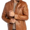 Men’s Marshall Brown Real Leather Jacket