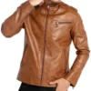 Men’s Marshall Brown Real Leather Jacket