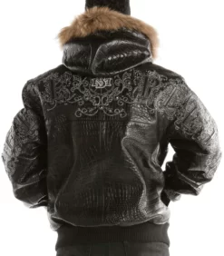 Mens-Pelle-Pelle-Shoulder-Crest-Black-Leather-Jacket