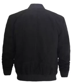 Mens Premium Black Suede Best Leather Bomber Jacket