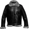 Mens-RAF-Aviator-B3-Bomber-Black-Jacket-William