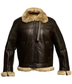 Men’s RAF B3 Shearling Bomber Real Leather Jacket