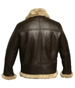 Men’s RAF B3 Shearling Bomber Top Leather Jacket