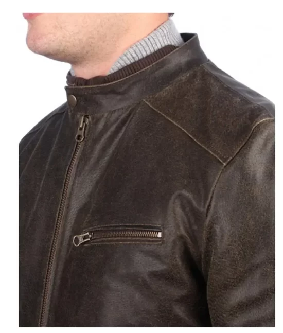 Men’s San Antonio Café Racer Leather Jacket