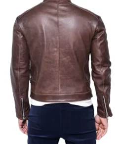 Mens’ Willow Brown Café Racer Real Leather Jacket