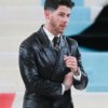 Met Gala 2023 Nick Jonas Black Leather Coat