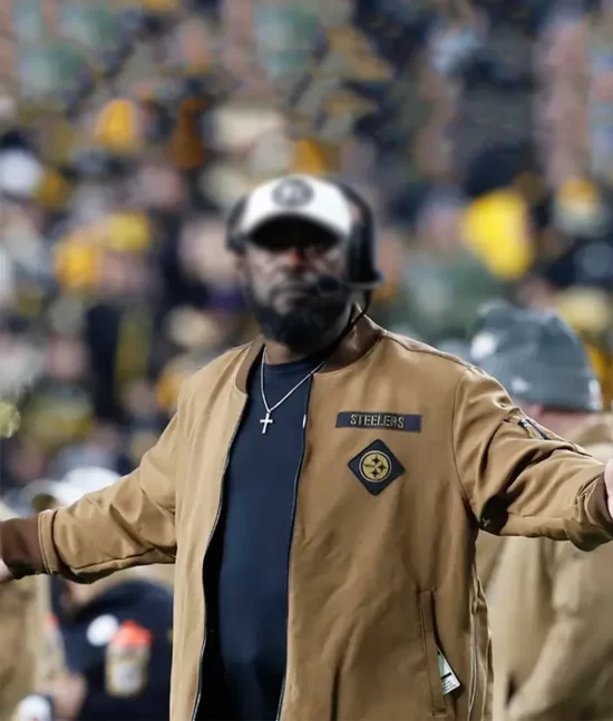 Mike Tomlin Steelers Brown Jacket