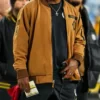 Mike Tomlin Steelers Brown Real Leather Jacket