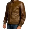 Milky Brown A-2 Real Leather Jacket