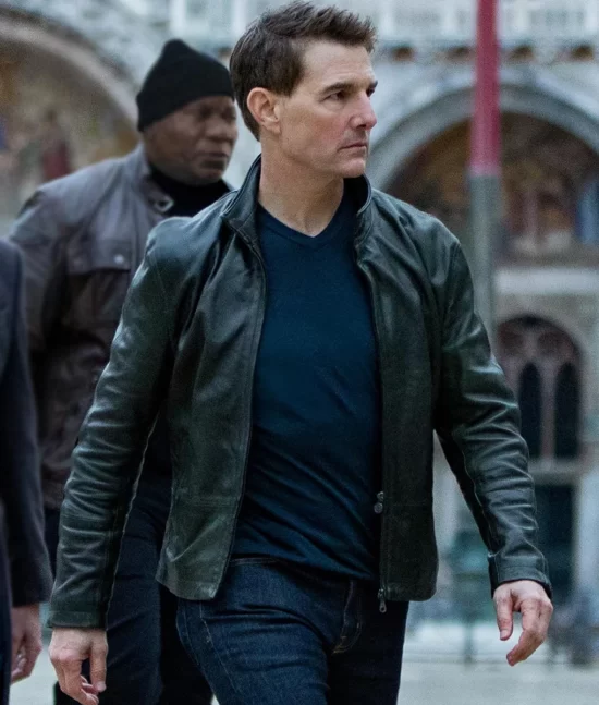 Mission Impossible 7 Tom Cruise Ethan Prenium Leather Jacket