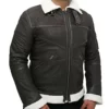 Mystic Brown Aviator Leather Jacket