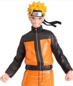 Naruto Shippūden Uzumaki Brown and Black Bomber Leather Jacket