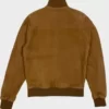 Nick Cage Brown Suede Leather Jacket