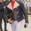 Nick Jonas Blue Leather Jacket