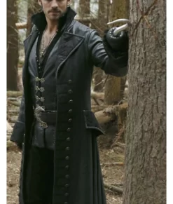 Once Upon a Time Captain Hook Top Leather Coat
