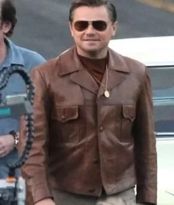 Once Upon a Time in Hollywood Leonardo Rick Dalton Top Leather Jacket