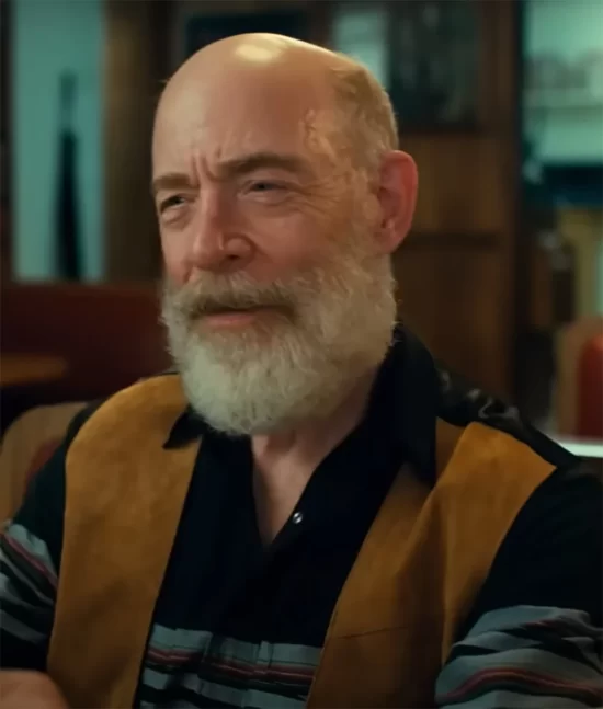 One Day as a Lion (2023) – J.K. Simmons (Walter Boggs) Top Leather Vest