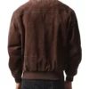 Ozzy Men’s Brown Real Leather A2 Flight Bomber Jacket