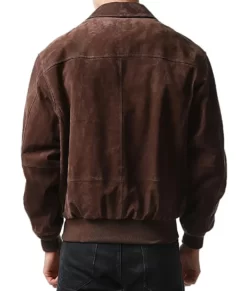 Ozzy Men’s Brown Real Leather A2 Flight Bomber Jacket