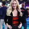 Paige Spiranac Super Bowl LVII Suede Leather Jacket