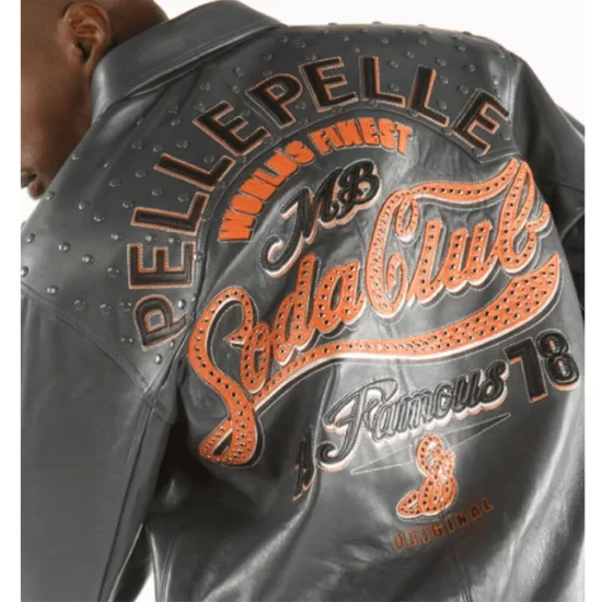 Pelle Pelle 1978 Soda Club Grey Top Leather Jacket