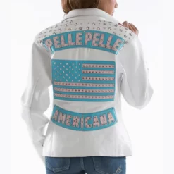Pelle Pelle American Plush White Leather Womens Jacket