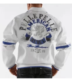 Pelle Pelle American Rebel Marc Buchanan Men's White Real Leather Jacket