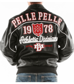 Pelle-Pelle-Athletic-Division-Black-Leather-Jacket-1