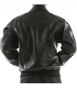 Pelle-Pelle-Basic-Applique-Black-Plush-Leather-Jacket