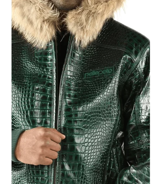 Pelle-Pelle-Basic-Nile-Green-Two-Leather-Jacket