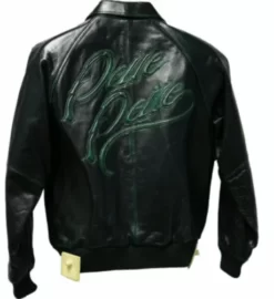 Pelle Pelle Black Green Leather Jacket Back